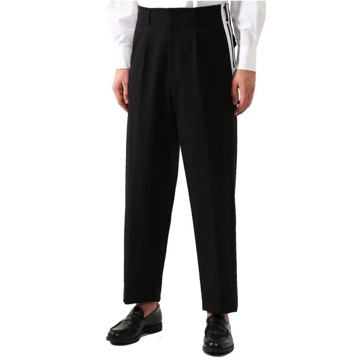 Dolce &amp; Gabbana Black Cotton Casual Pants