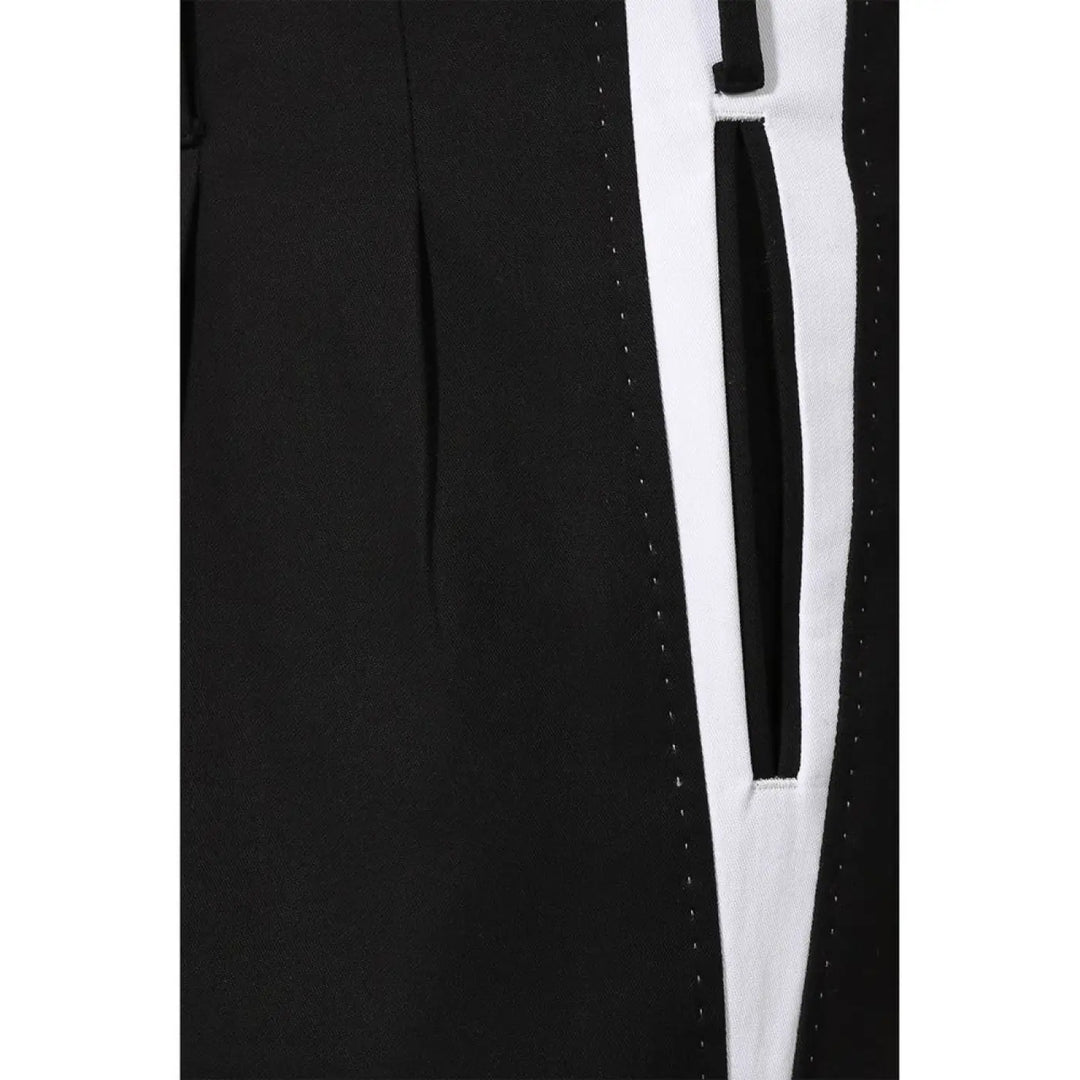 Dolce &amp; Gabbana Black Cotton Casual Pants