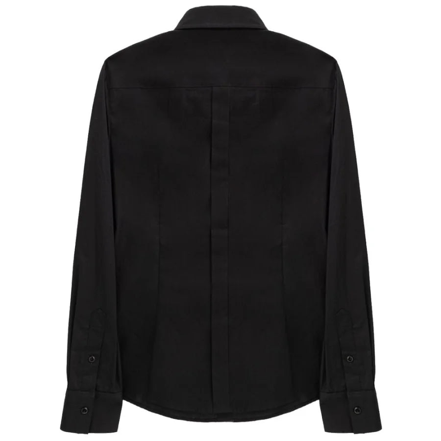 Dolce & Gabbana Black Cotton Dress Shirt