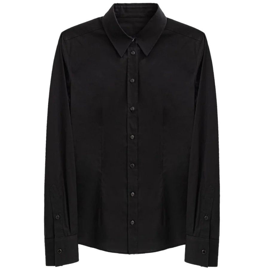 Dolce & Gabbana Black Cotton Dress Shirt