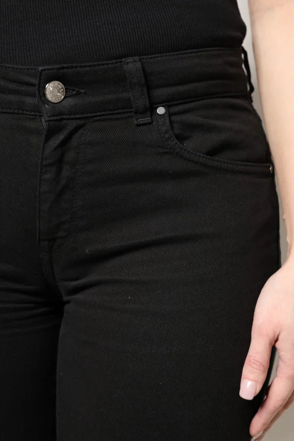 Dolce &amp; Gabbana Black Cotton High Waist Skinny Denim Jeans