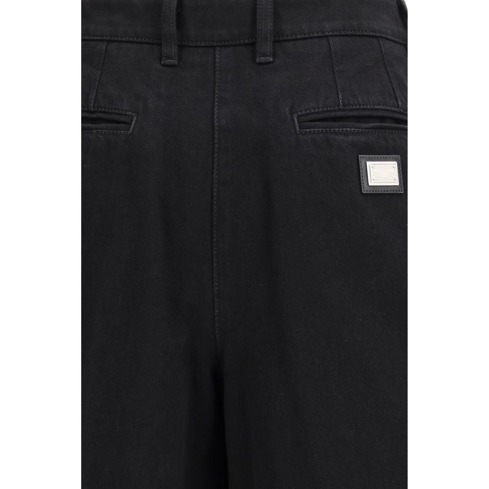 Dolce &amp; Gabbana Black Cotton Jeans Denim