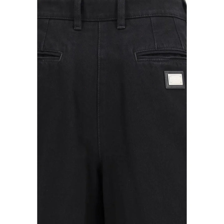 Dolce & Gabbana Black Cotton Jeans Denim