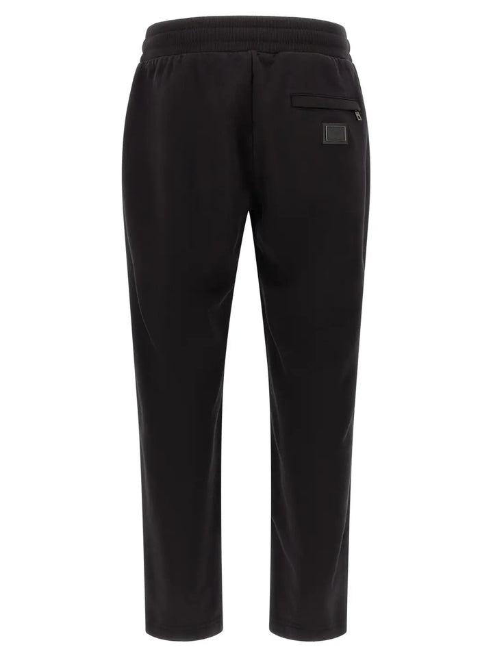 Dolce &amp; Gabbana Black Cotton Joggers (workout Pants)