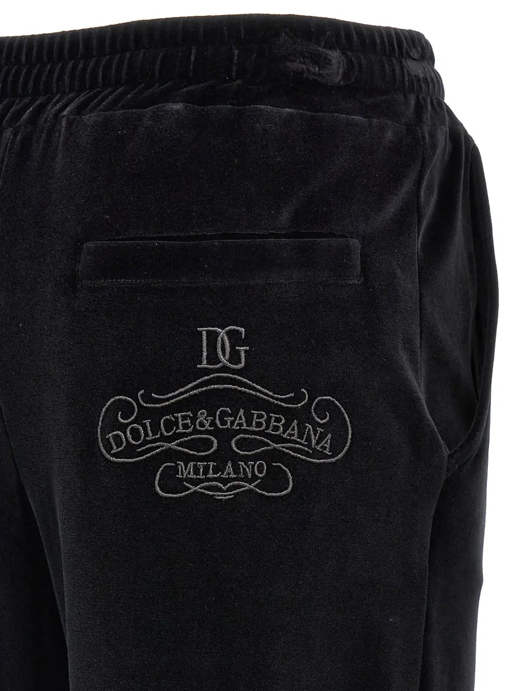 Dolce &amp; Gabbana Black Cotton Joggers (workout Pants)