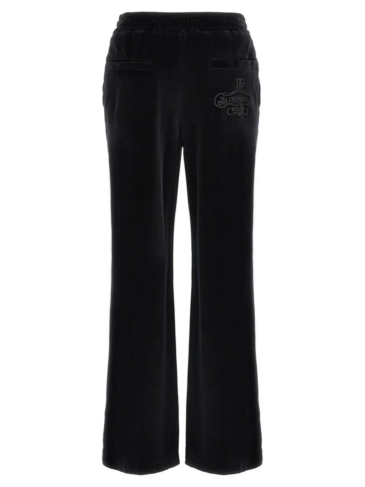 Dolce &amp; Gabbana Black Cotton Joggers (workout Pants)