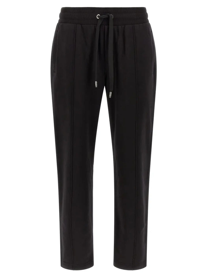 Dolce &amp; Gabbana Black Cotton Joggers (workout Pants)