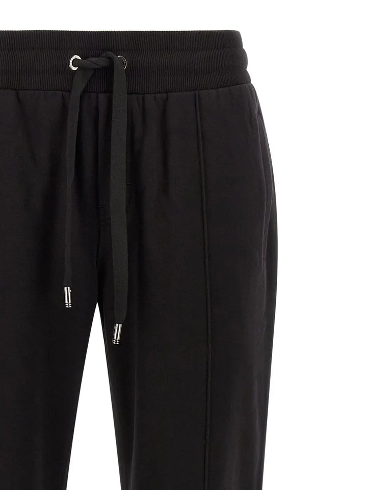 Dolce &amp; Gabbana Black Cotton Joggers (workout Pants)