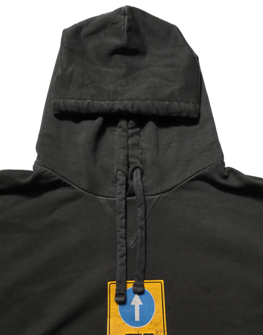 Dolce &amp; Gabbana Black Cotton Logo Hooded Oversize Sweater