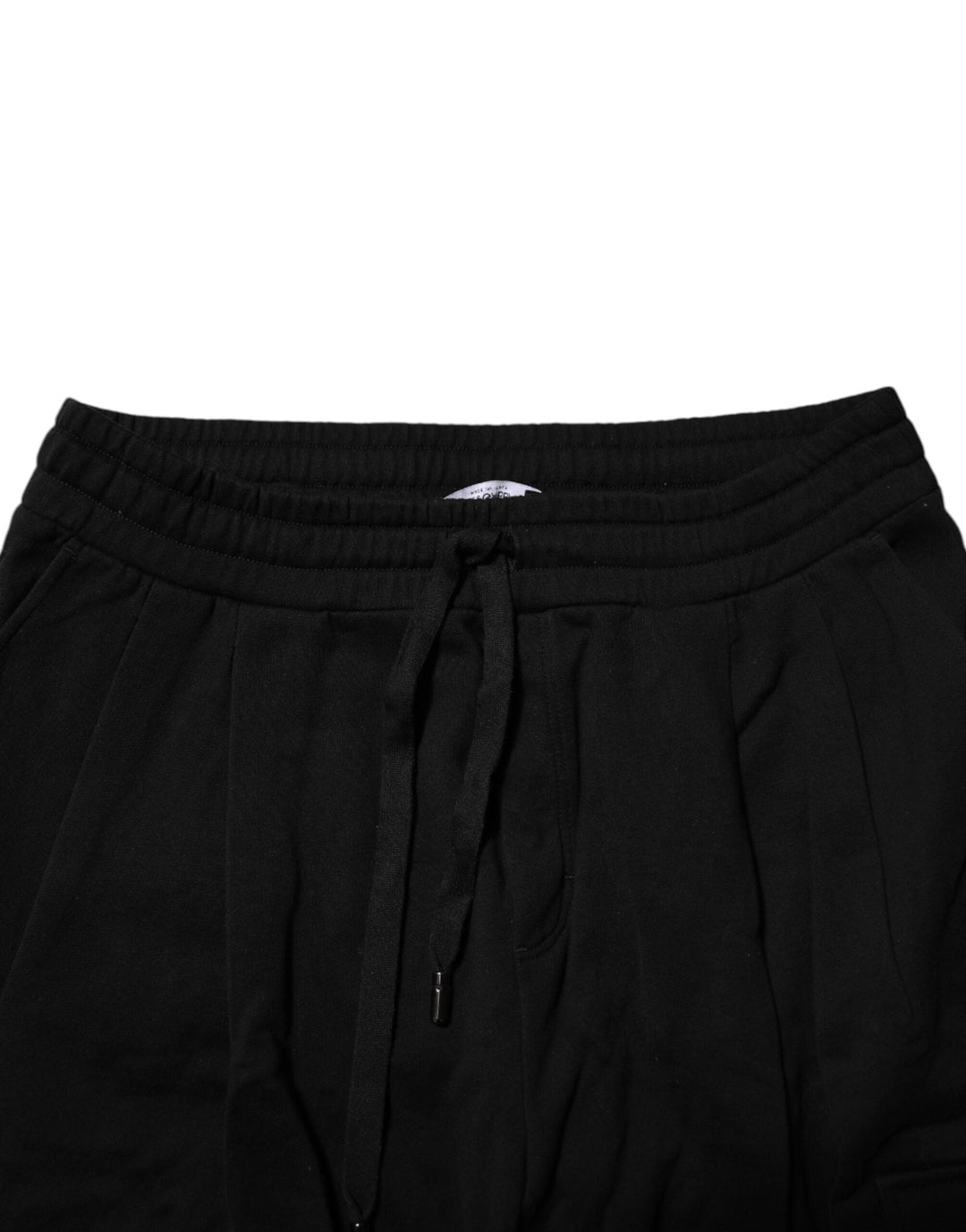 Dolce &amp; Gabbana Black Cotton Logo Jogger Sweatpants Pants