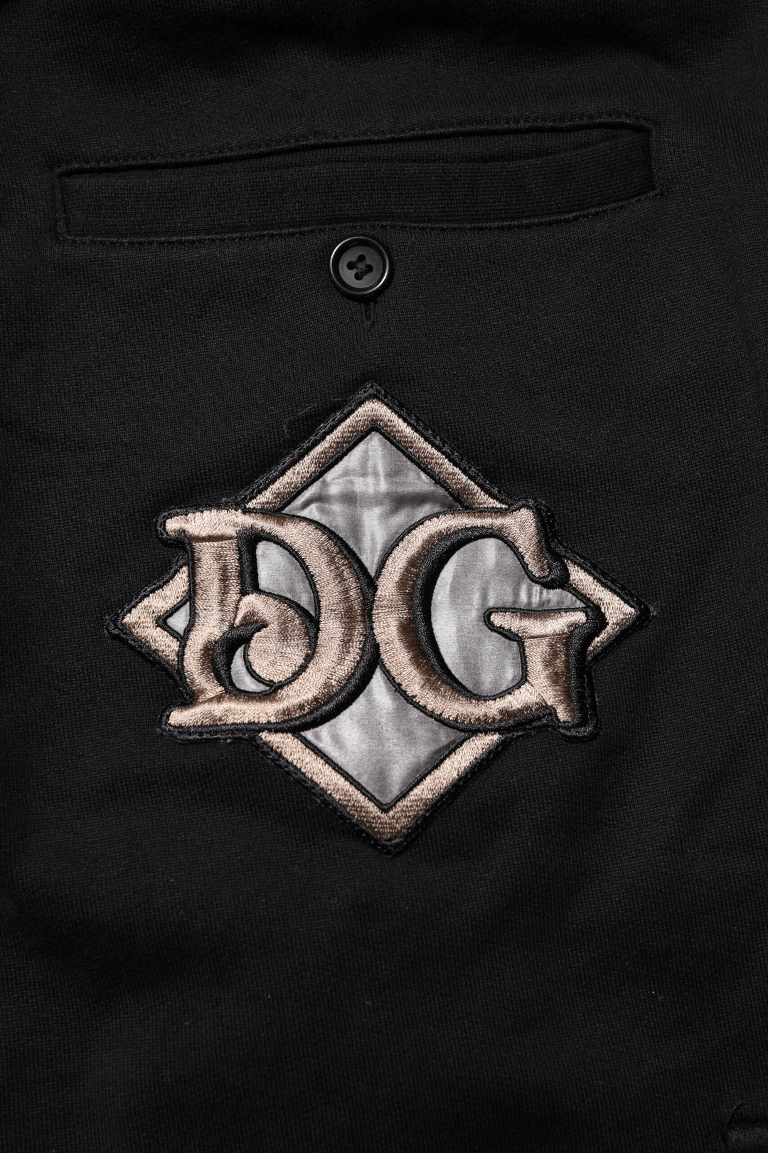 Dolce &amp; Gabbana Black Cotton Logo Jogger Sweatpants Pants