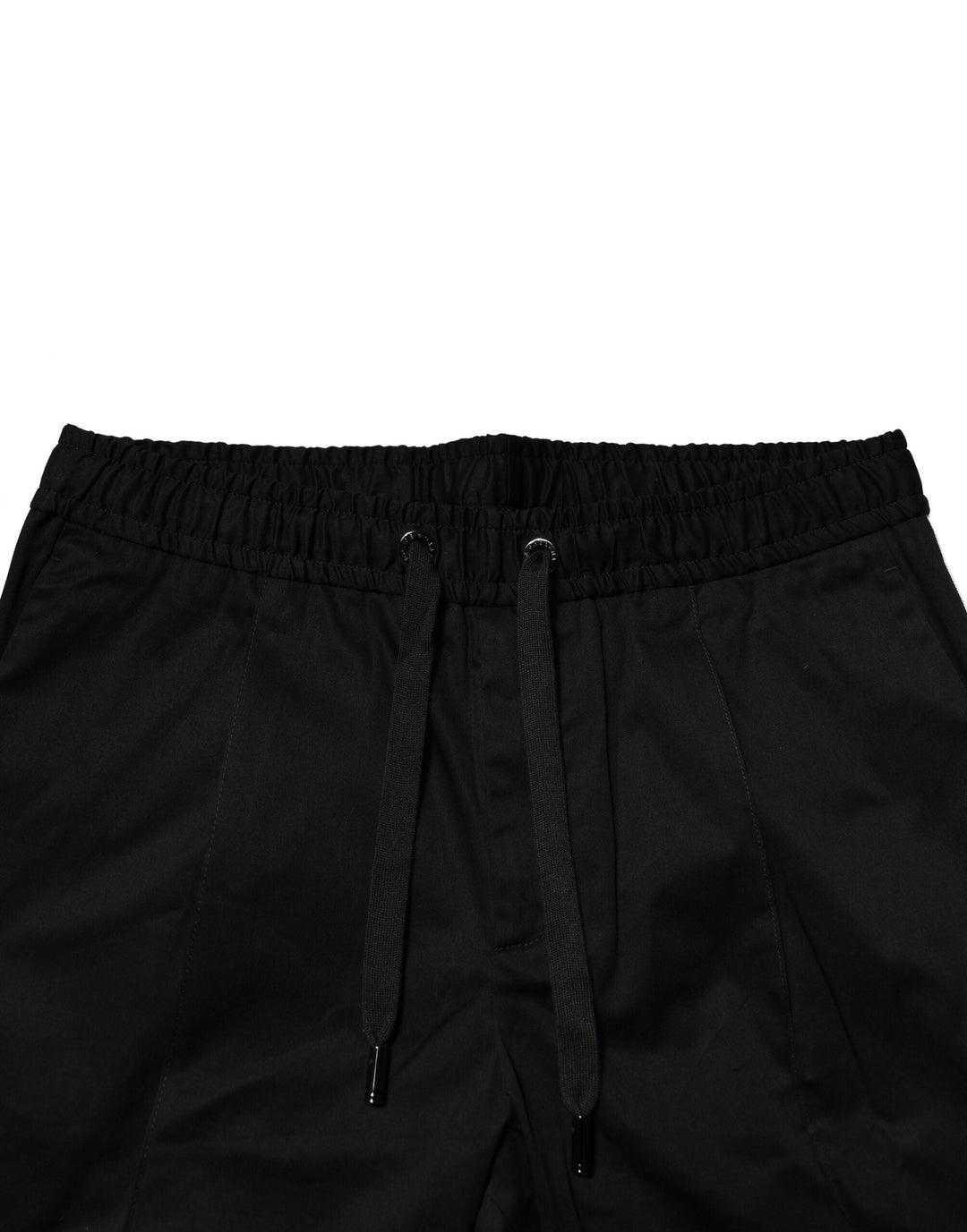 Dolce &amp; Gabbana Black Cotton Mid Waist Jogger Pants