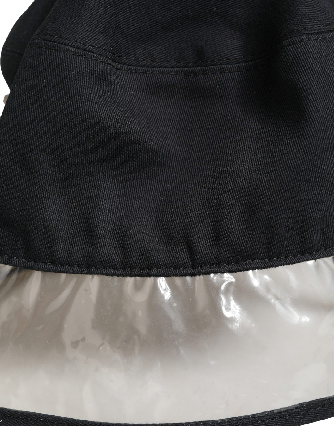 Dolce &amp; Gabbana Black Cotton Plastic Fisherman Bucket Capello Hat