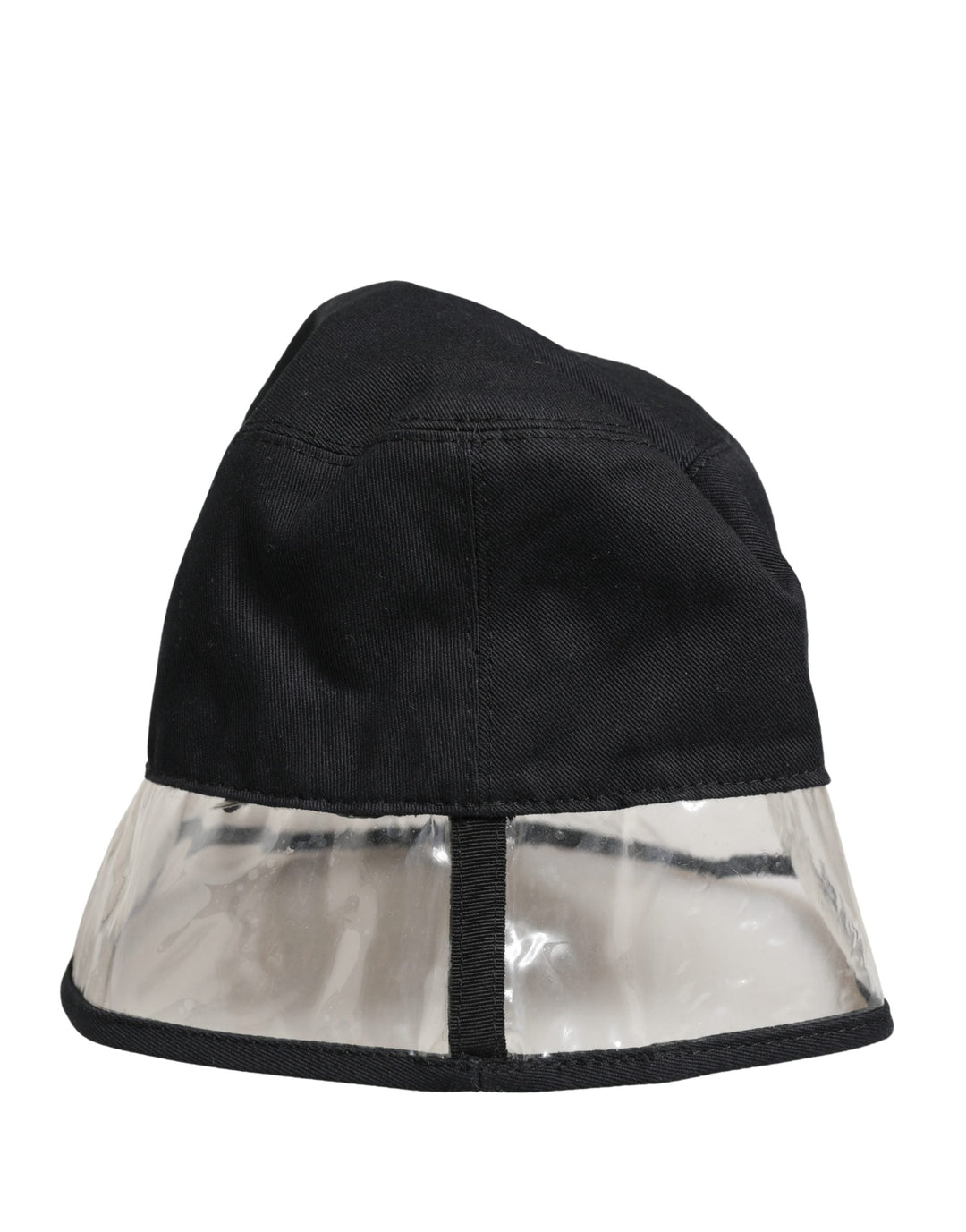 Dolce &amp; Gabbana Black Cotton Plastic Fisherman Bucket Capello Hat