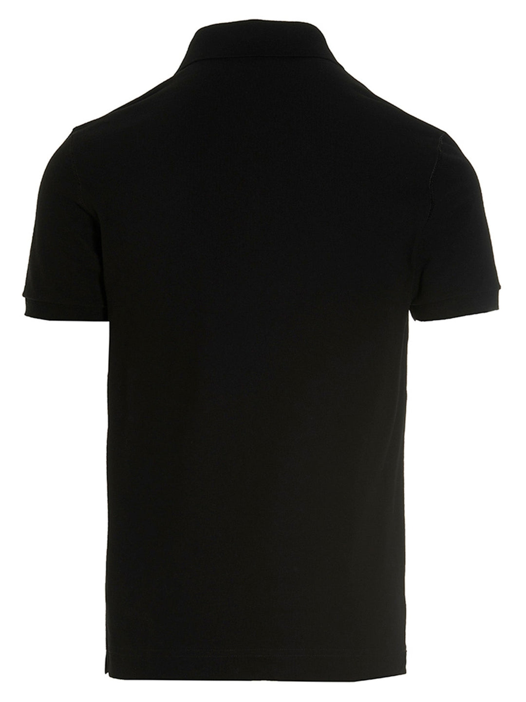 Dolce &amp; Gabbana Black Cotton Polo Shirt