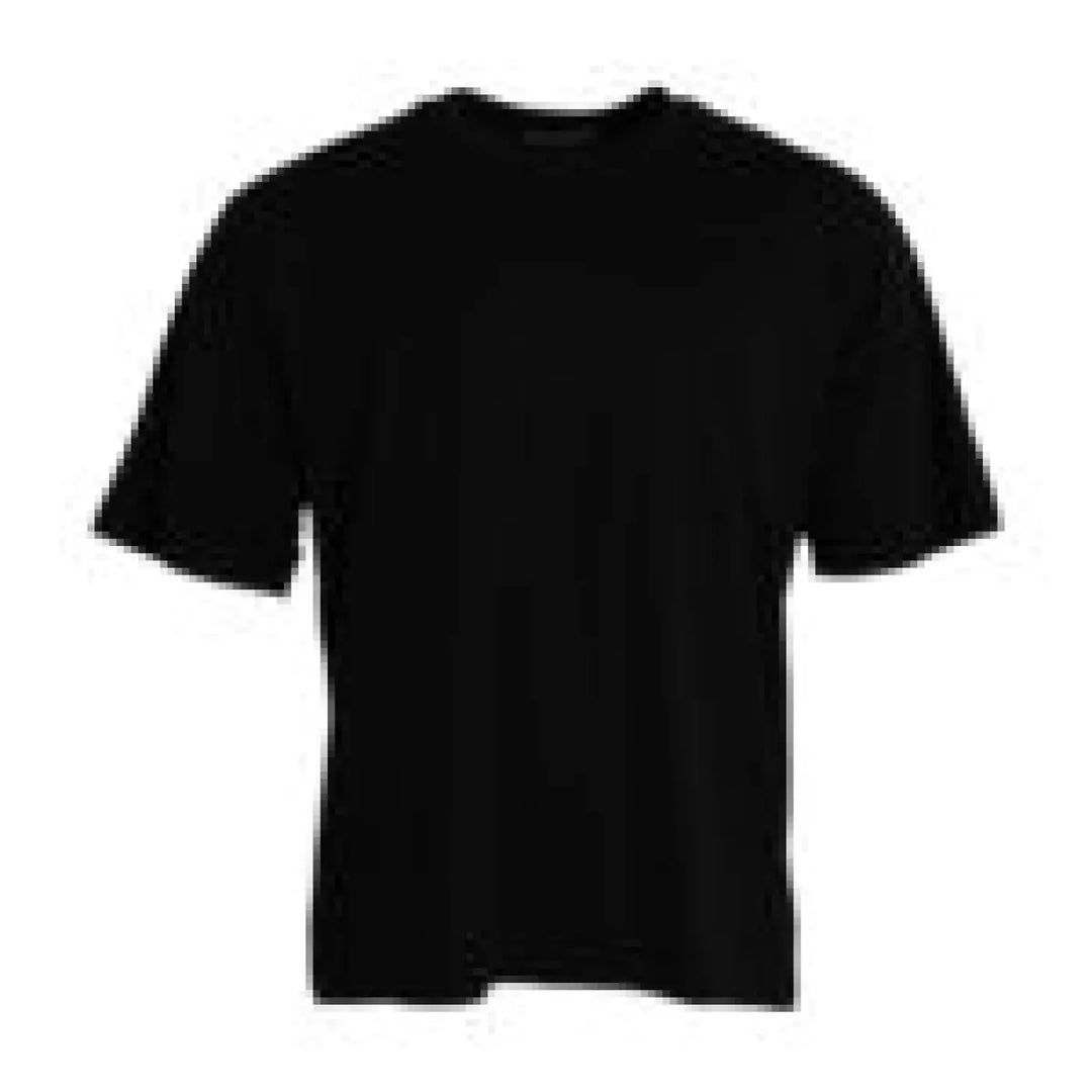 Dolce &amp; Gabbana Black Cotton Round Neck Short Sleeves T-shirt