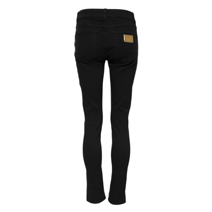 Dolce &amp; Gabbana Black Cotton Skinny Jeans