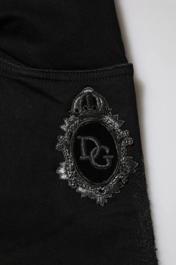 Dolce &amp; Gabbana Black Cotton Skinny Men Denim Jeans