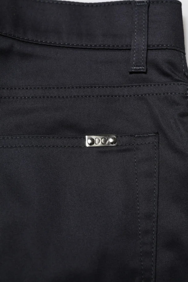 Dolce &amp; Gabbana Black Cotton Skinny Mid Waist Pants