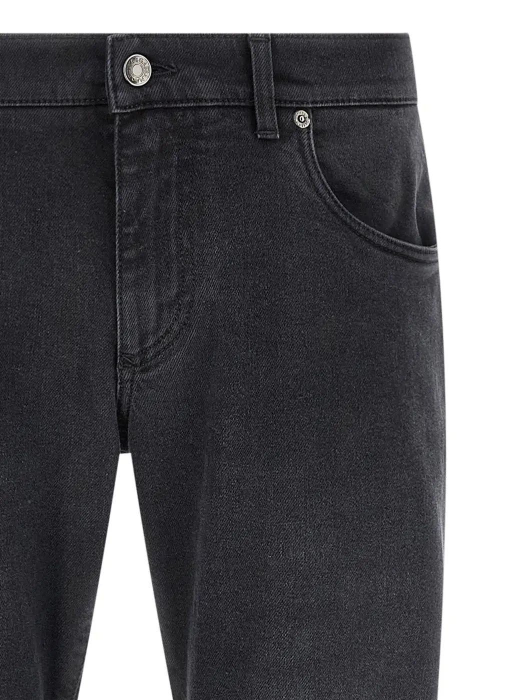 Dolce &amp; Gabbana Black Cotton Straight-leg Jeans