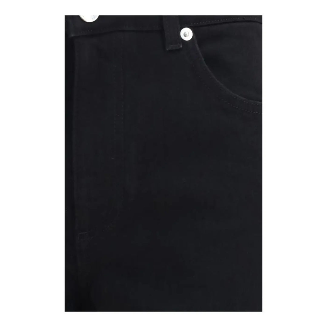 Dolce &amp; Gabbana Black Cotton Straight-leg Jeans