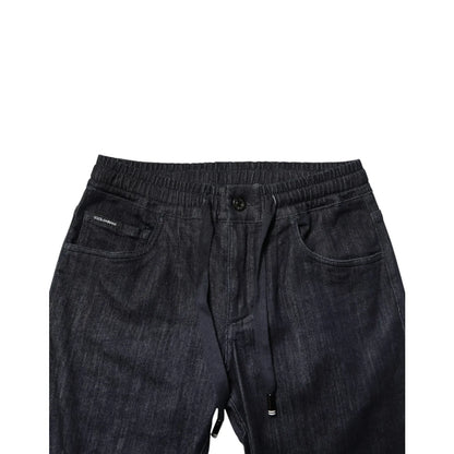 Dolce & Gabbana Black Cotton Stretch Skinny Jeans Premium Comfort Fit