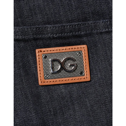 Dolce & Gabbana Black Cotton Stretch Skinny Jeans Premium Comfort Fit