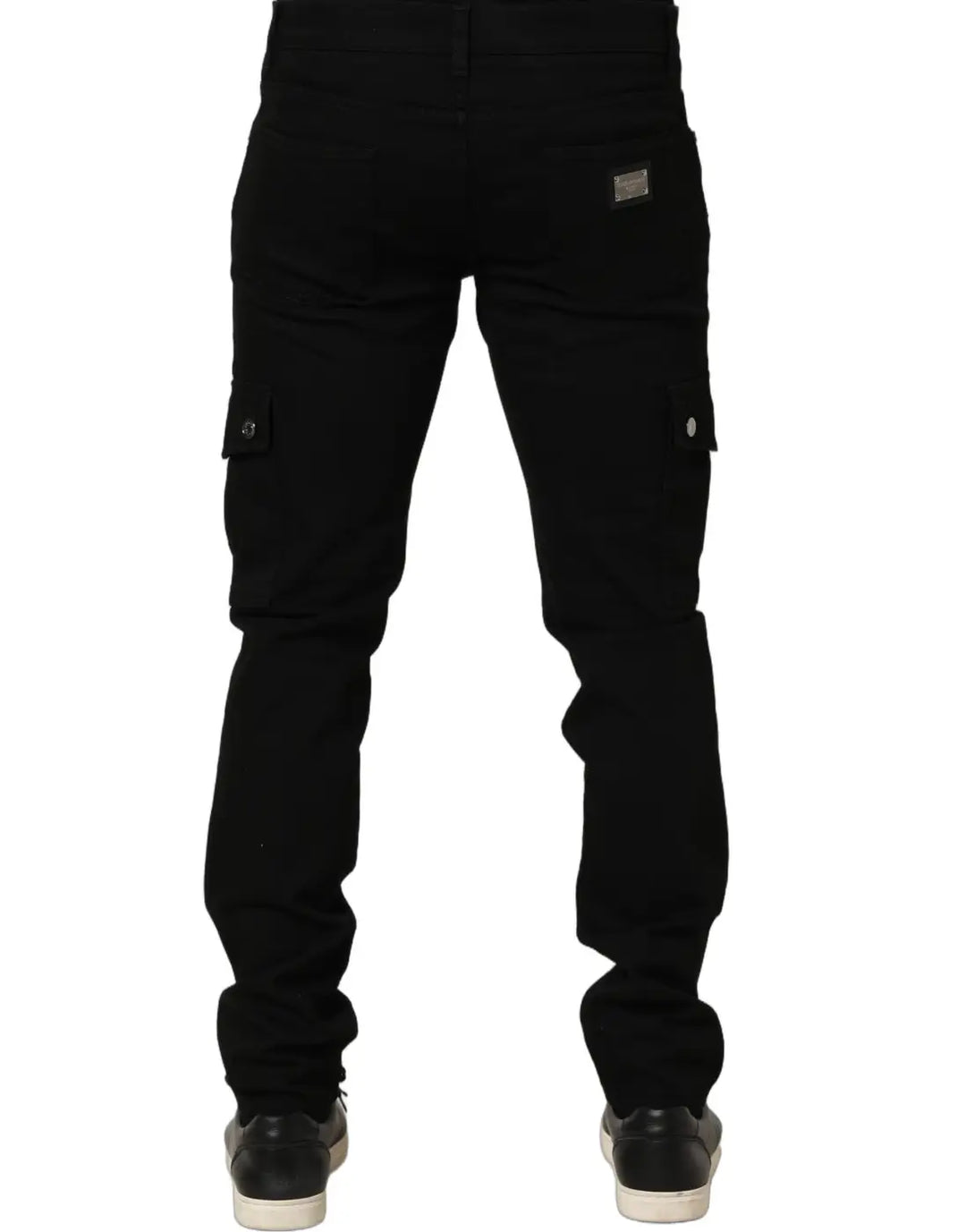 Dolce &amp; Gabbana Black Cotton Stretch Skinny Men Denim Jeans
