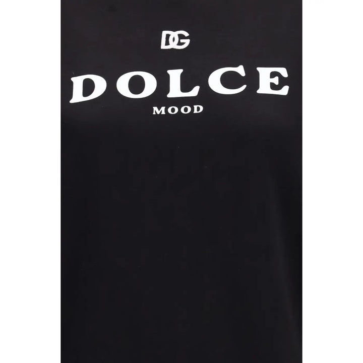 Dolce &amp; Gabbana Black Cotton Sweatshirt