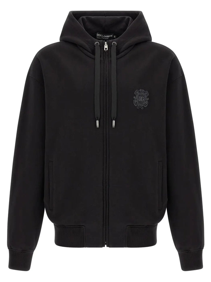 Dolce &amp; Gabbana Black Cotton Sweatshirt