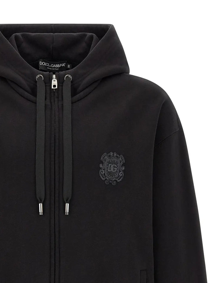 Dolce &amp; Gabbana Black Cotton Sweatshirt