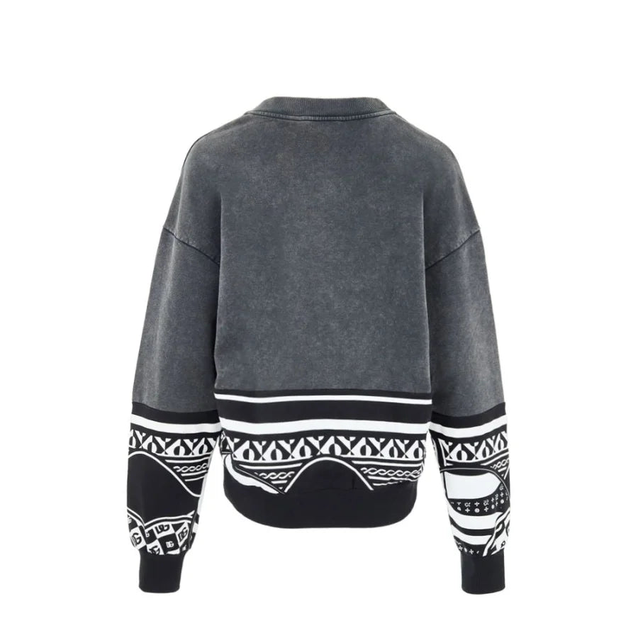 Dolce &amp; Gabbana Black Cotton Sweatshirt