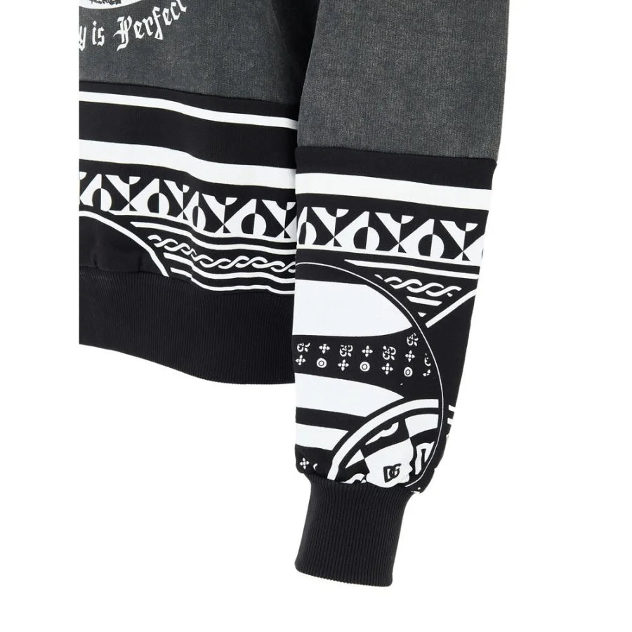Dolce &amp; Gabbana Black Cotton Sweatshirt