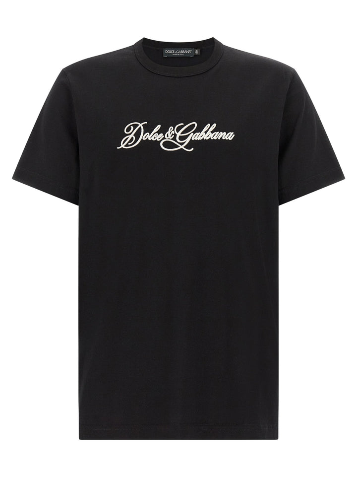 Dolce &amp; Gabbana Black Cotton T-shirt