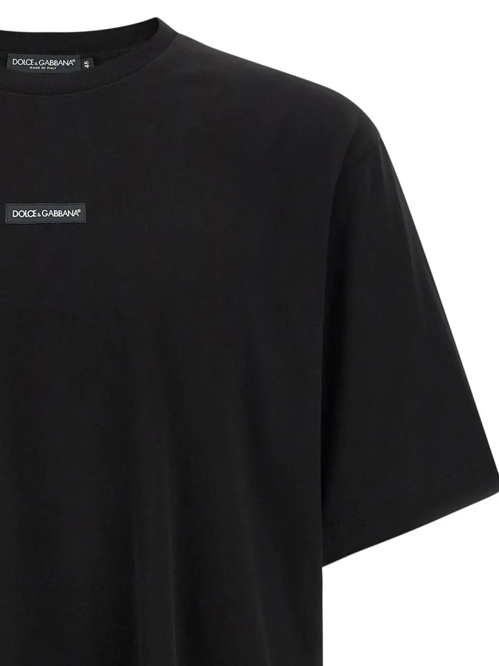 Dolce &amp; Gabbana Black Cotton T-shirt