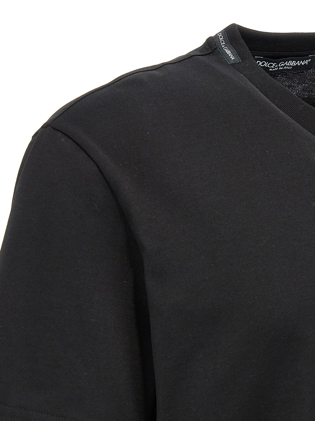 Dolce &amp; Gabbana Black Cotton T-shirt