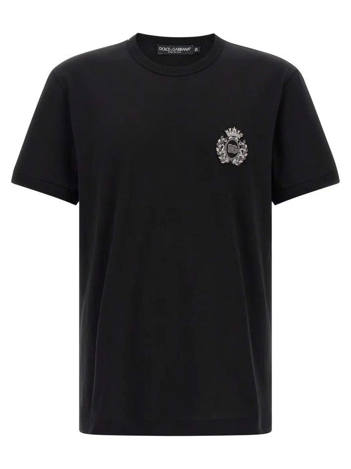 Dolce &amp; Gabbana Black Cotton T-shirt