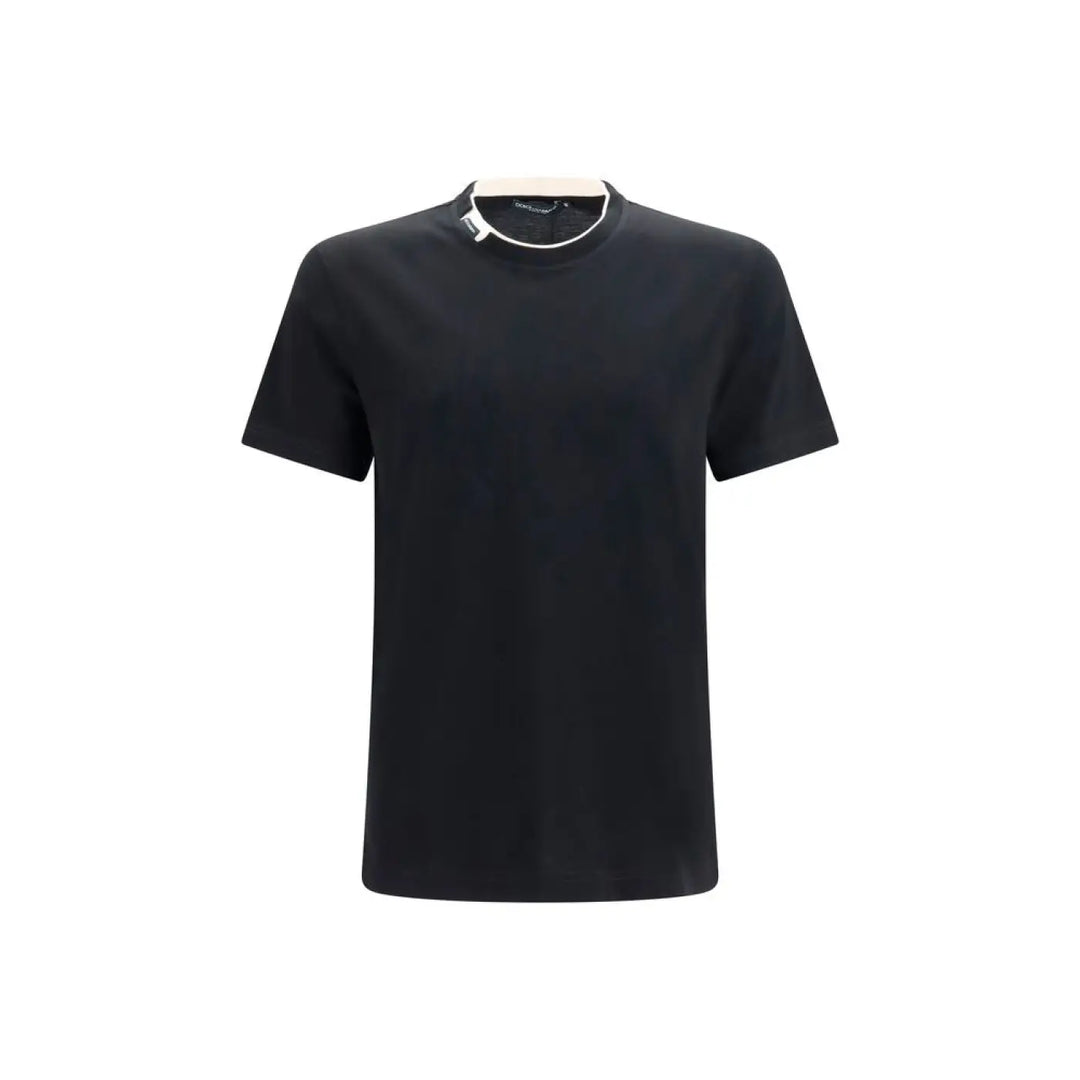 Dolce &amp; Gabbana Black Cotton T-shirt