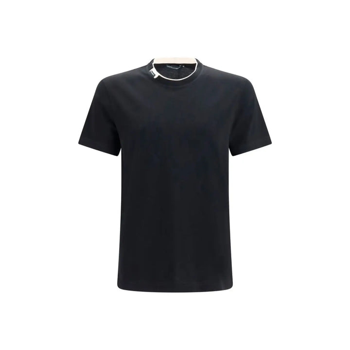 Dolce &amp; Gabbana Black Cotton T-shirt