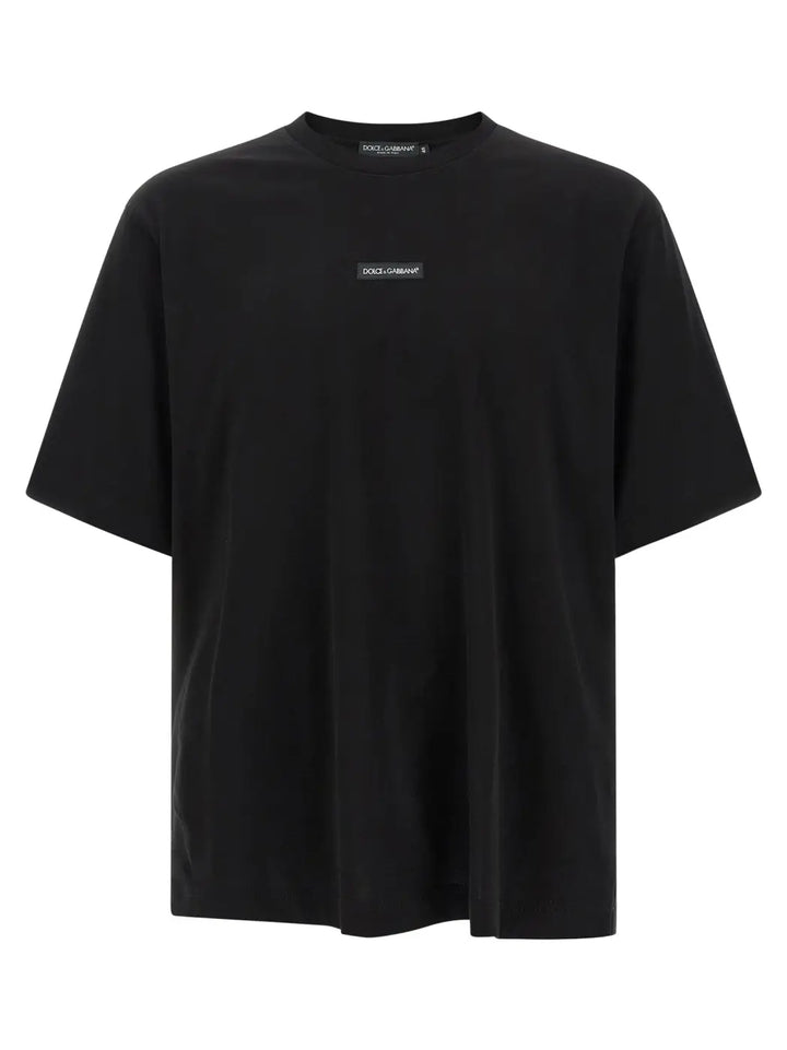 Dolce &amp; Gabbana Black Cotton T-shirt