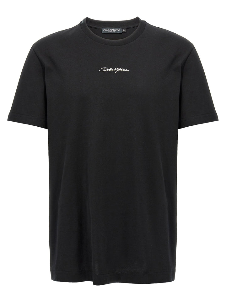 Dolce &amp; Gabbana Black Cotton T-shirt