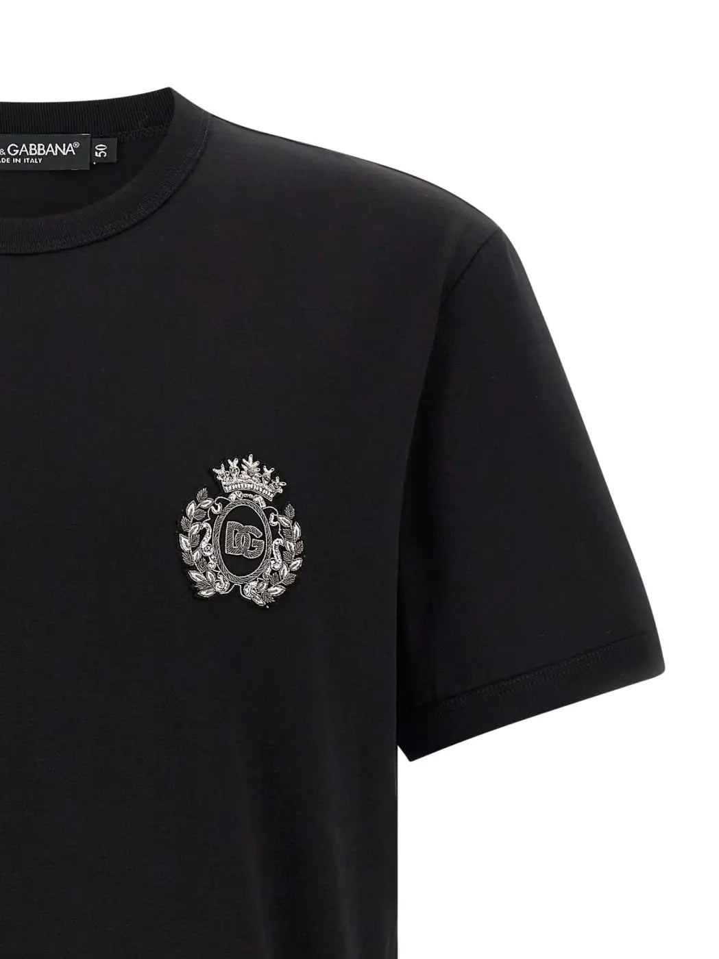 Dolce &amp; Gabbana Black Cotton T-shirt