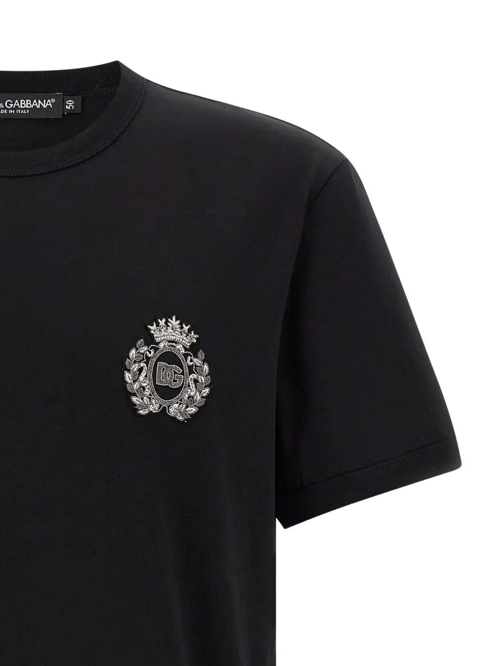 Dolce &amp; Gabbana Black Cotton T-shirt
