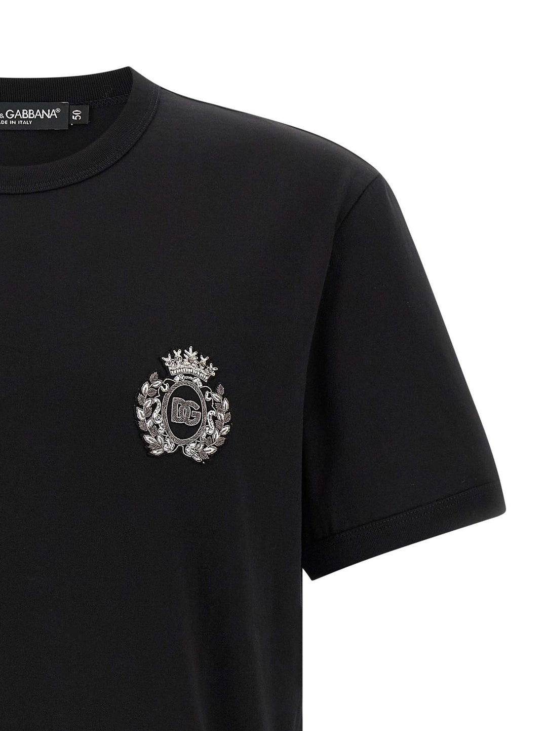 Dolce &amp; Gabbana Black Cotton T-shirt