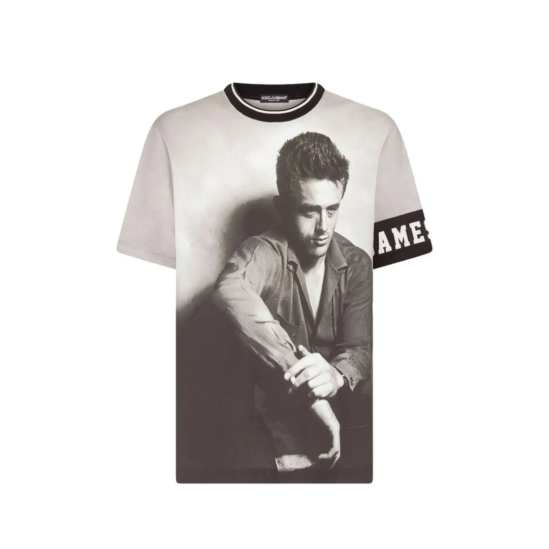 Dolce &amp; Gabbana Black Cotton T-Shirt
