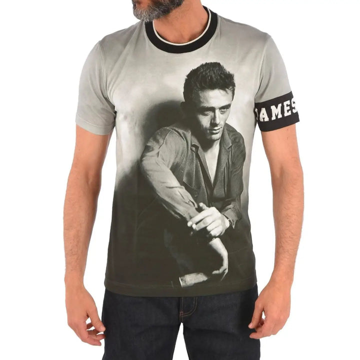 Dolce &amp; Gabbana Black Cotton T-Shirt