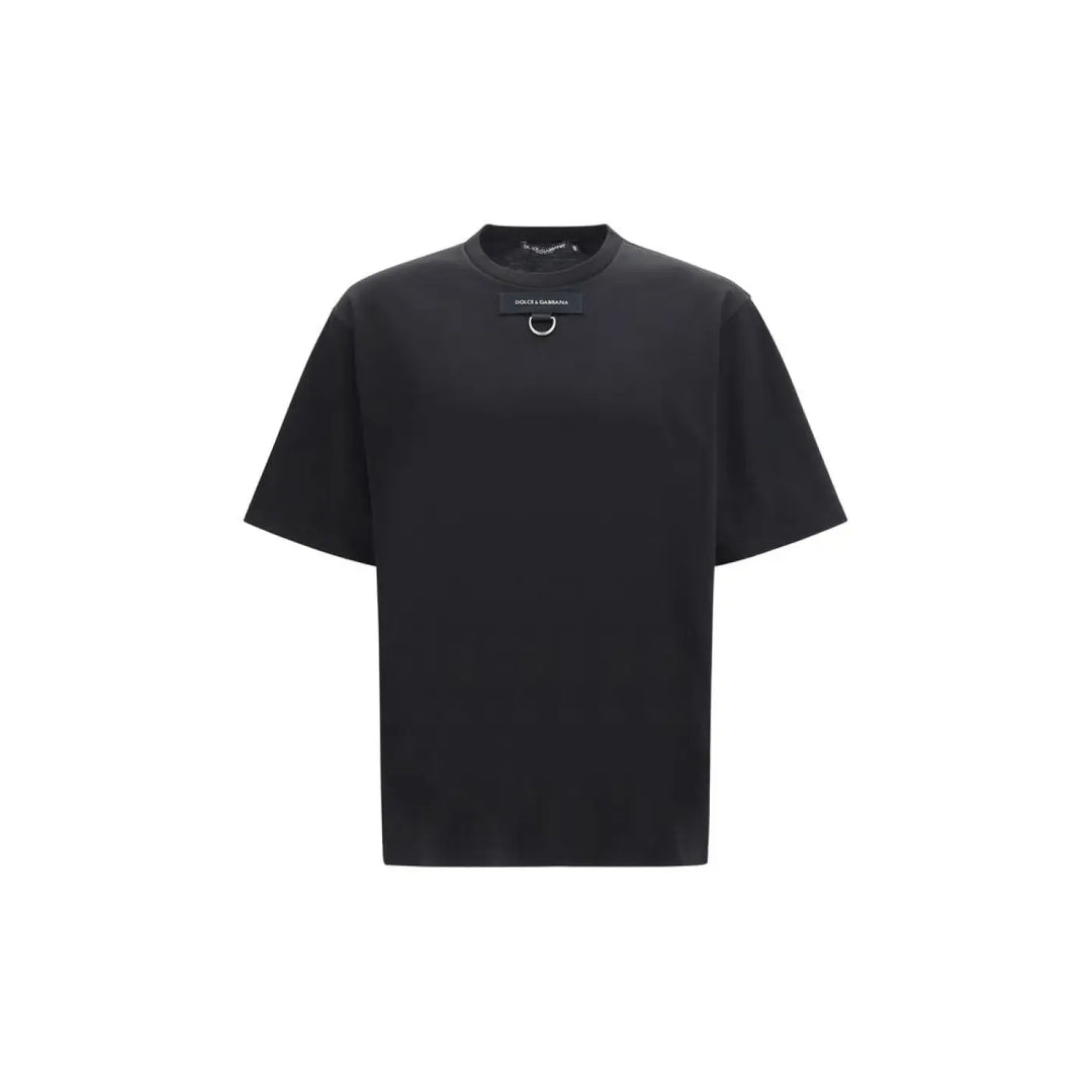 Dolce &amp; Gabbana Black Cotton T-Shirt