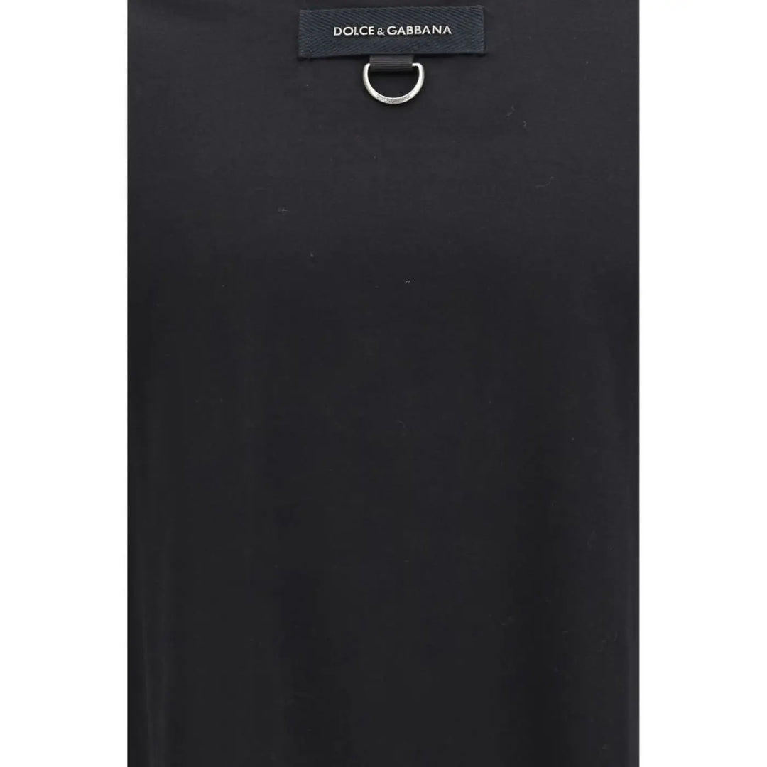 Dolce &amp; Gabbana Black Cotton T-Shirt