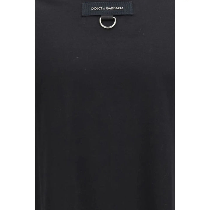 Dolce &amp; Gabbana Black Cotton T-Shirt