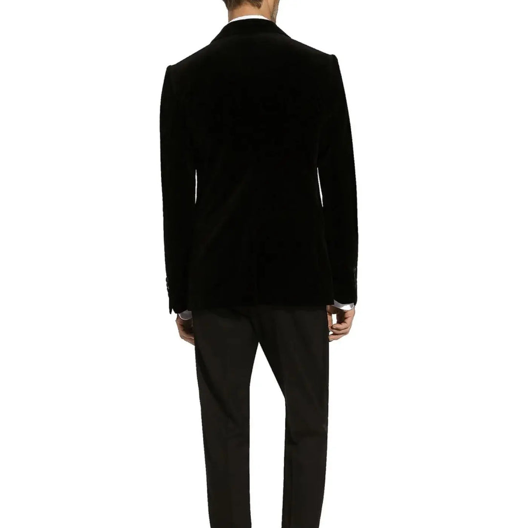 Dolce &amp; Gabbana Black Cotton Tuxedo